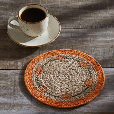 Harvest Blessings Natural Stencil Pumpkin Trivet 8 - The Fox Decor